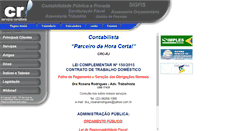 Desktop Screenshot of crcontabilidade.com.br